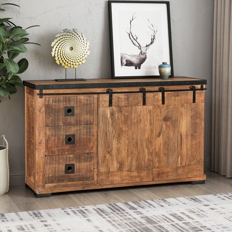 17 Stories Toledo Mango Wood Sideboard & Reviews Wayfair